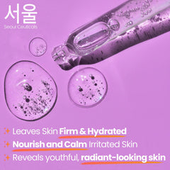 SeoulCeuticals Polyglutamic Acid Serum ingredients highlight hyaluronic acid and Centella Asiatica for skin-supporting care