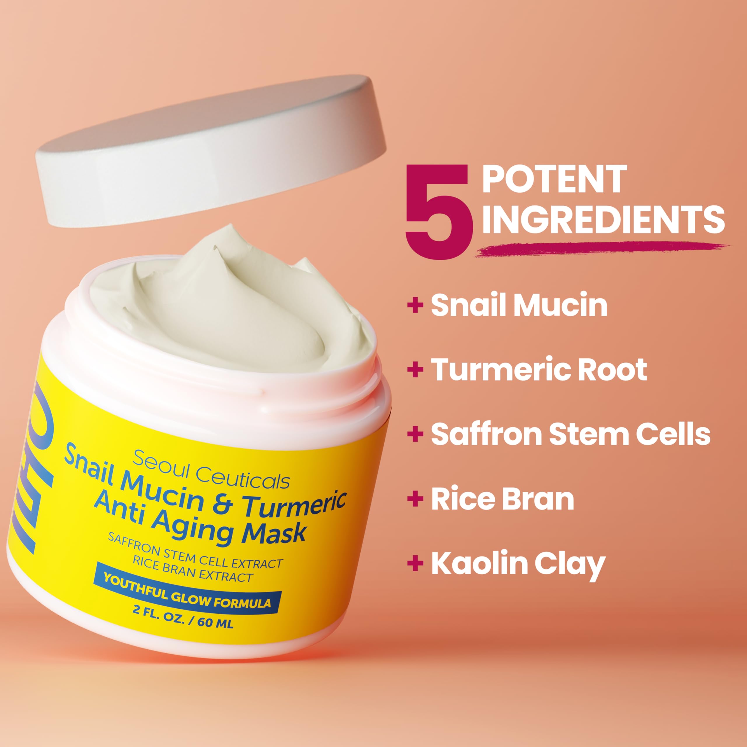 SeoulCeuticals rice bran and kaolin clay detail supports calm skin.