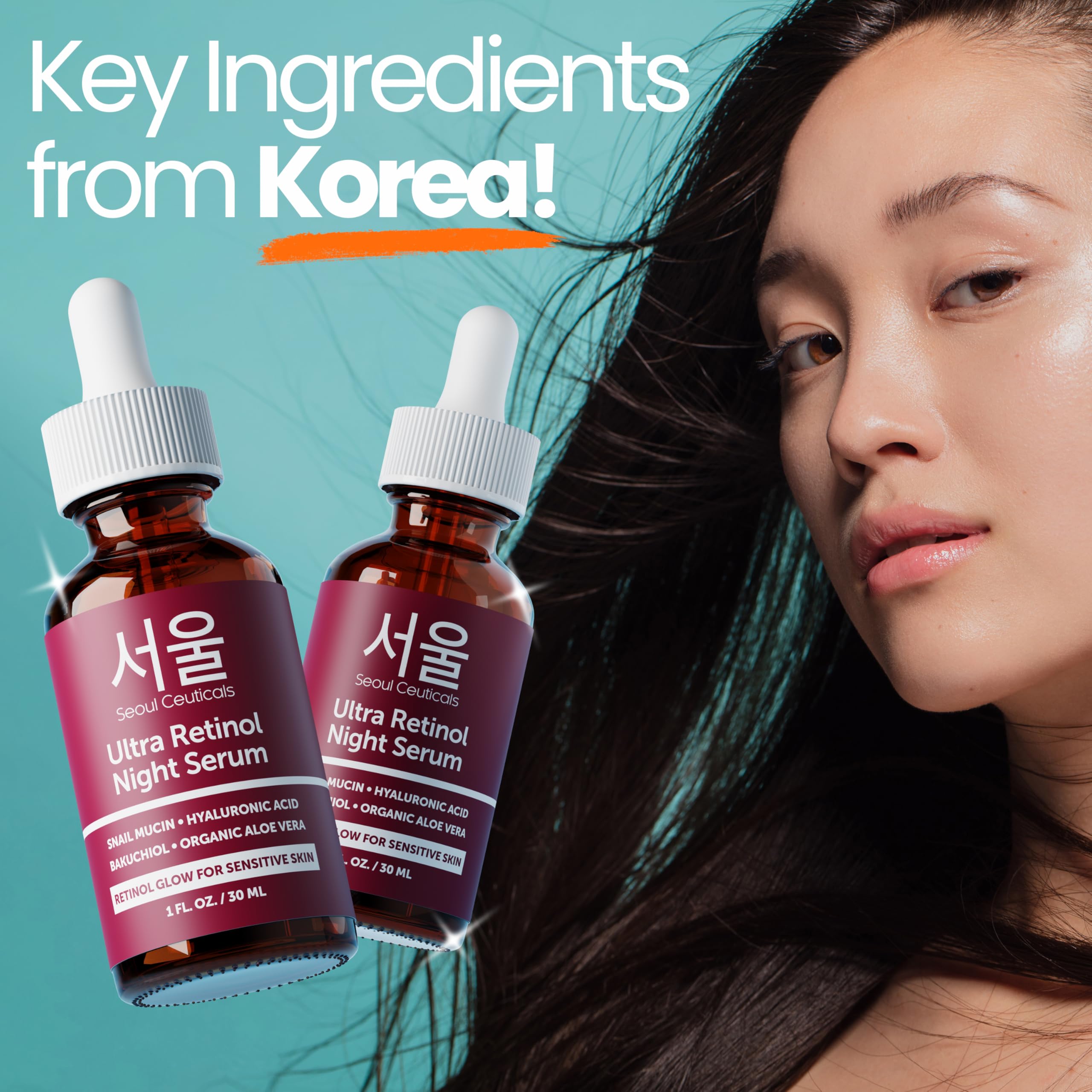 SeoulCeuticals snail mucin ingredient list panel on packaging