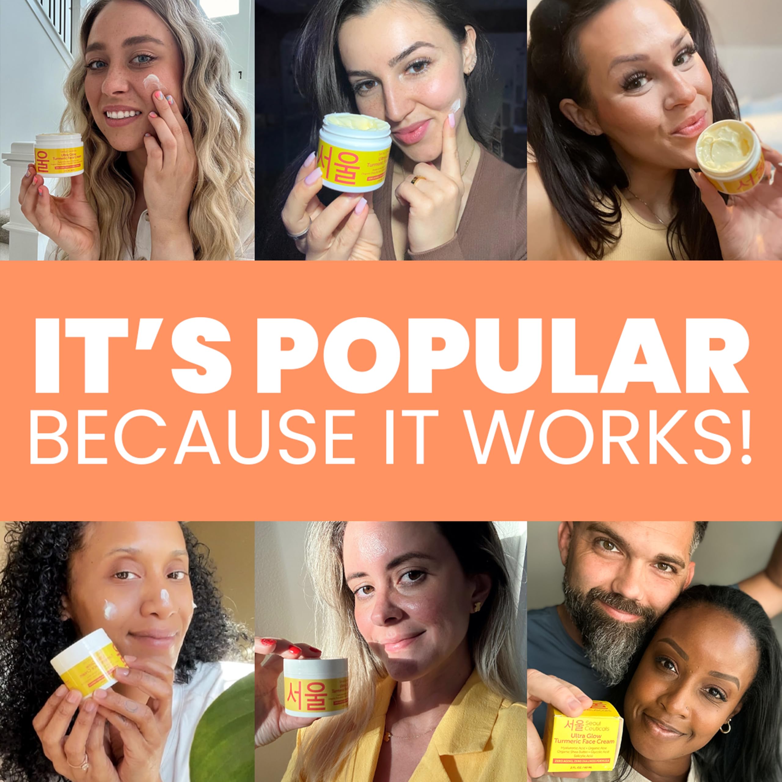 SeoulCeuticals turmeric cream jar with spoon for precise use