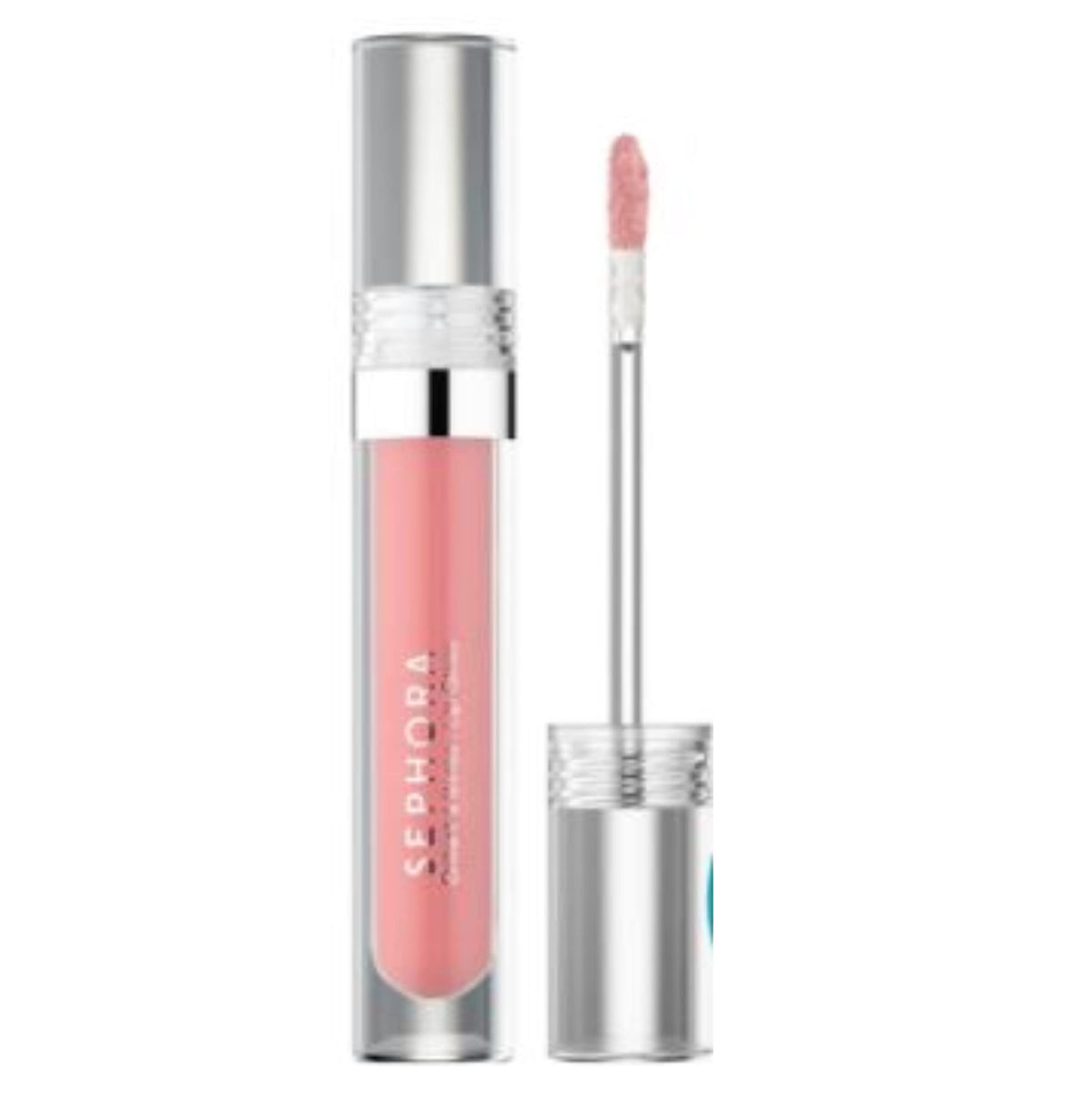 SEPHORA Glossed Lip Gloss 30 Not Today delivers high shine and precise application for peachy nude lips.