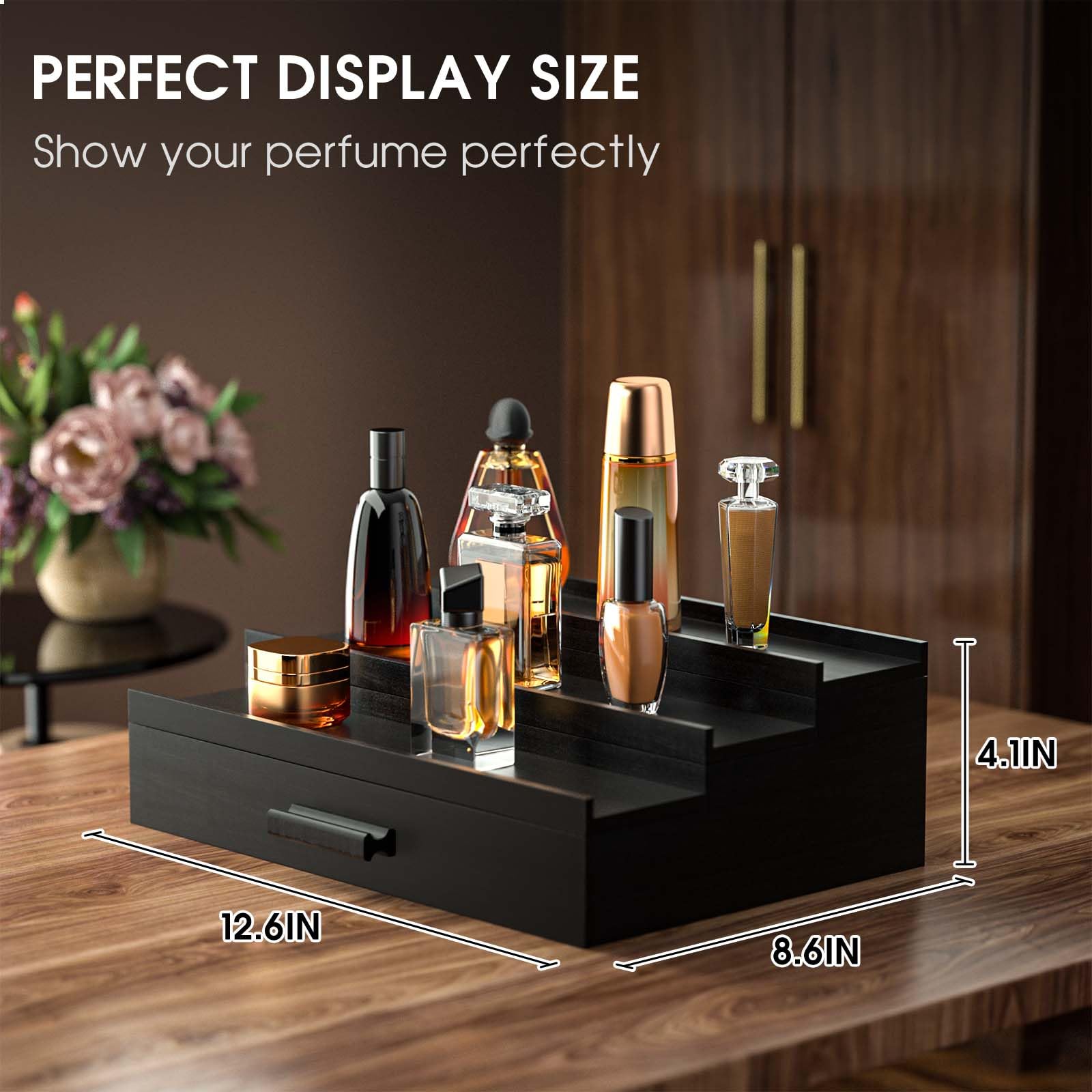 Sephyroth bamboo display stand highlights natural craftsmanship
