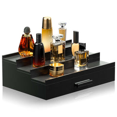Sephyroth Cologne Organizer 3-tier display keeps bottles organized and easy to access