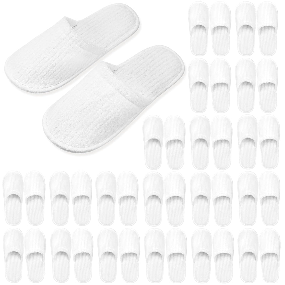 Seuqhck 20-pairs disposable slippers pack for hotels and homes
