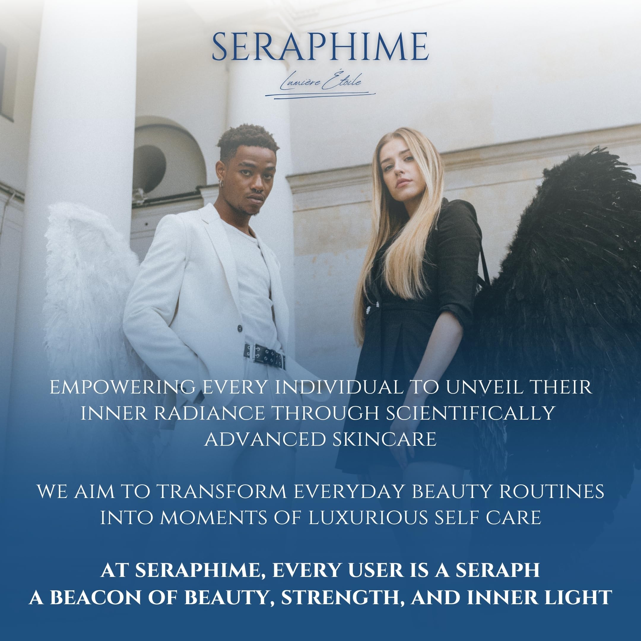 Seraphime copper peptides serum radiant finish suggests a smooth, hydrated complexion.