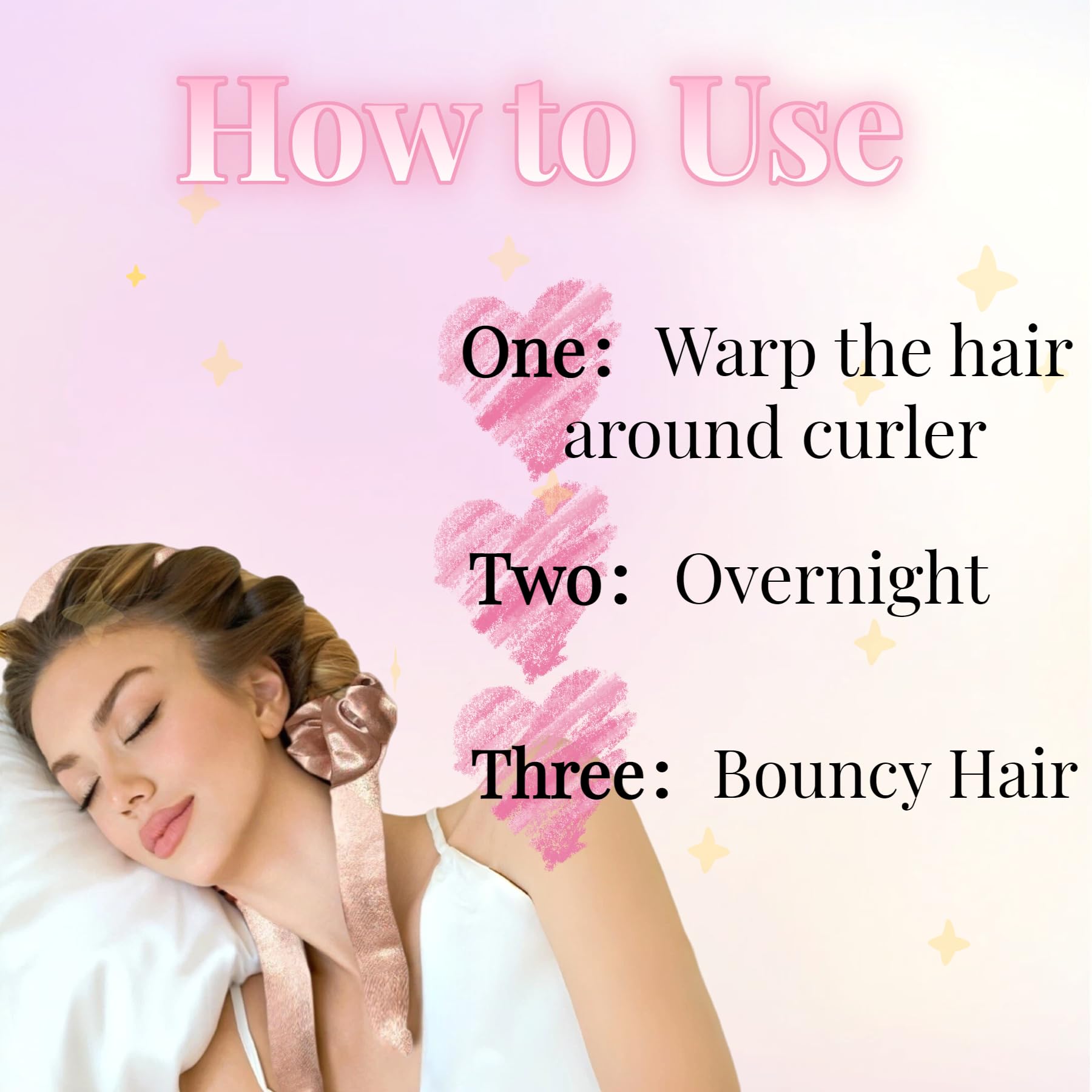 Serenade luxury gift packaging in pink showcasing a safe, reusable heatless curling option.