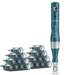 Sergand Derma Roller Kit case closeup highlights portable travel storage.