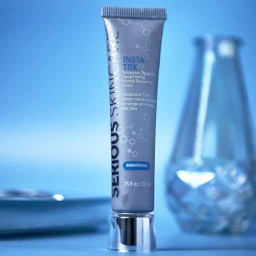 Serious Skincare INSTA-TOX near-eye area application showing safe use