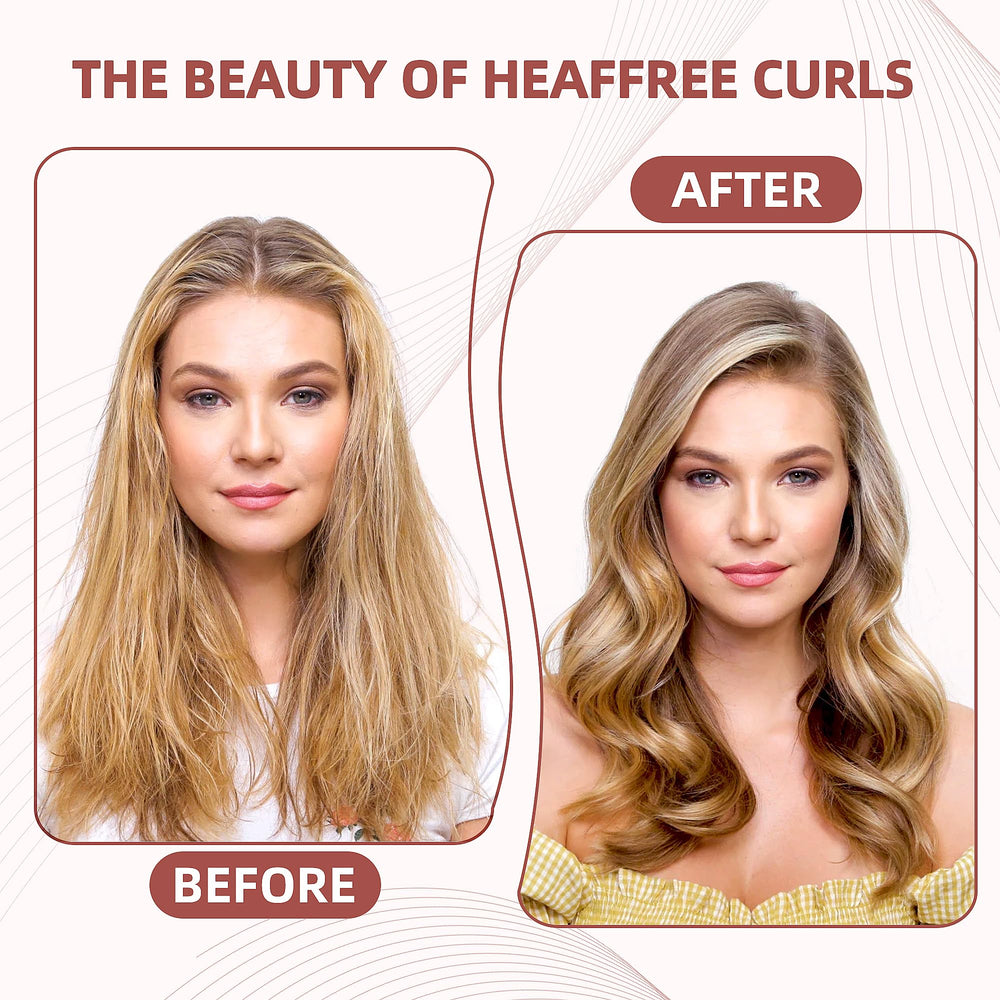 Seritant long-hair curls after overnight use create buoyant waves and volume.