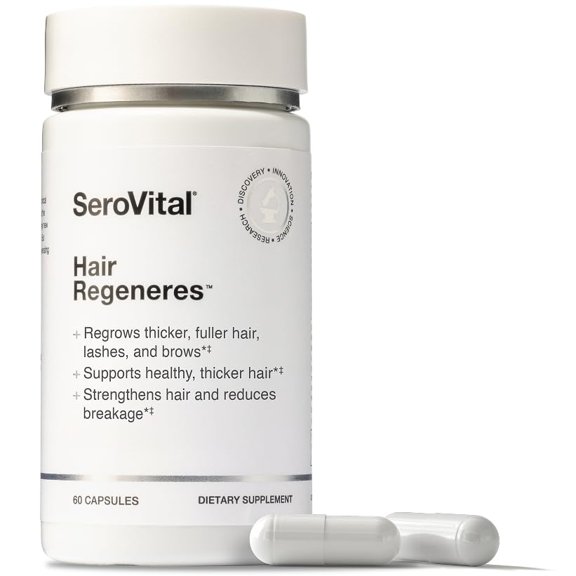 Serovital Hair Regeneres bottle front showing daily hair growth support