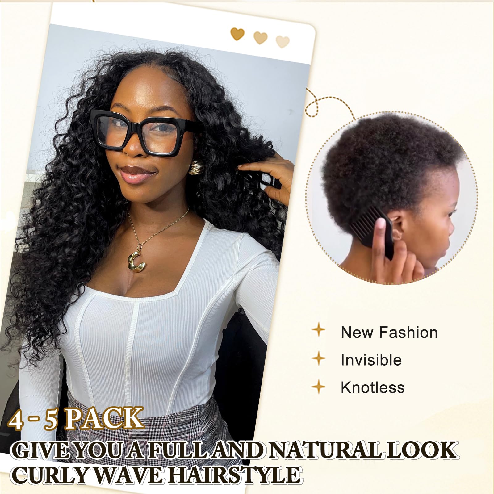 Serreal Gogo Curl 60g per pack includes about 50 strands for full head