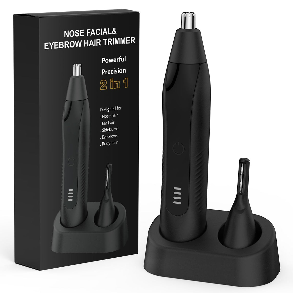 Setonia nose and ear trimmer with dual-edge blades for precise grooming on the go.