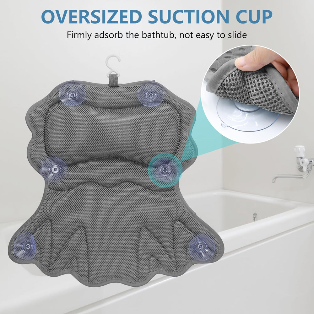 SetSail bath pillow breathable surface supports water and air flow