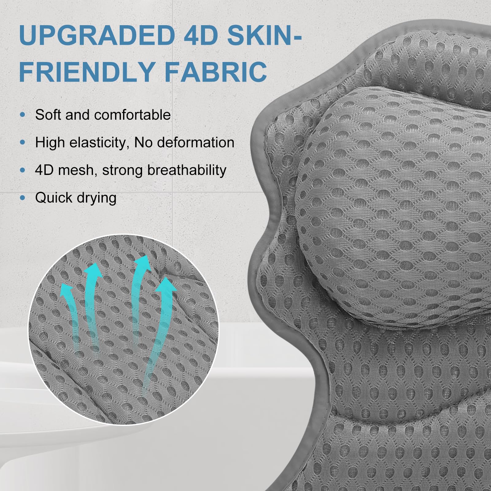 SetSail bath pillow machine-washable for easy care after baths