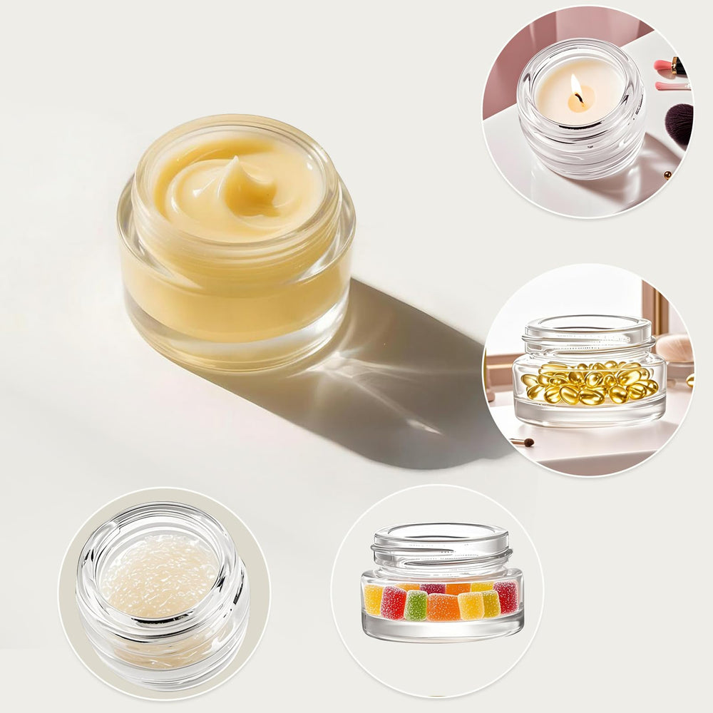 Seuqhck 5ml glass jars bulk-packaging for bulk storage