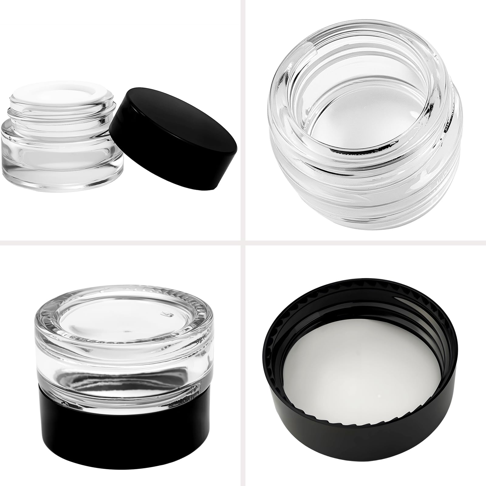 Seuqhck 5ml jar inner liners visible for moisture protection