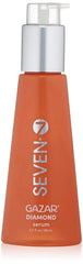 SEVEN Gazar Diamond Hair Serum bottle close-up highlights lightweight smoothing and shine.