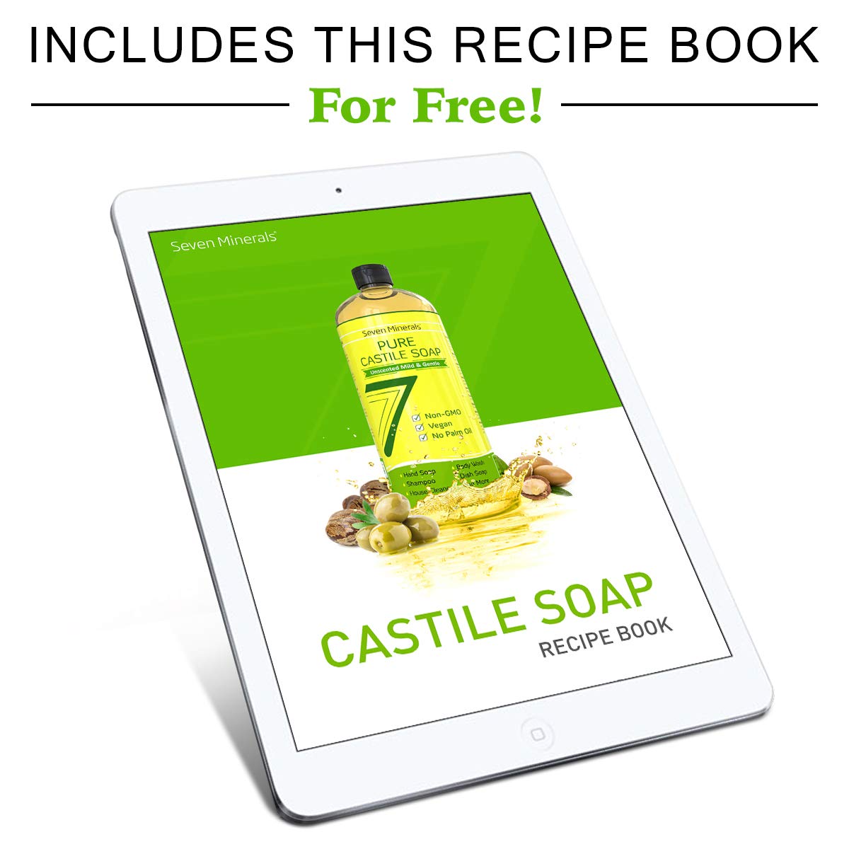 Dishwashing with Seven Minerals Castile Soap in a bright kitchen setup.