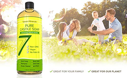 EWG Verified badge on Seven Minerals Castile Soap packaging.