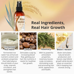 Seven Minerals rosemary-infused bottle highlights herbal growth support for healthier hair.