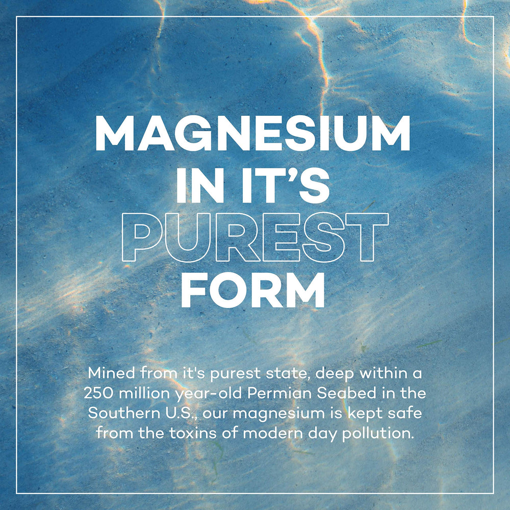 Seven Minerals magnesium cream bottle back nutrition panel for safe, informed use