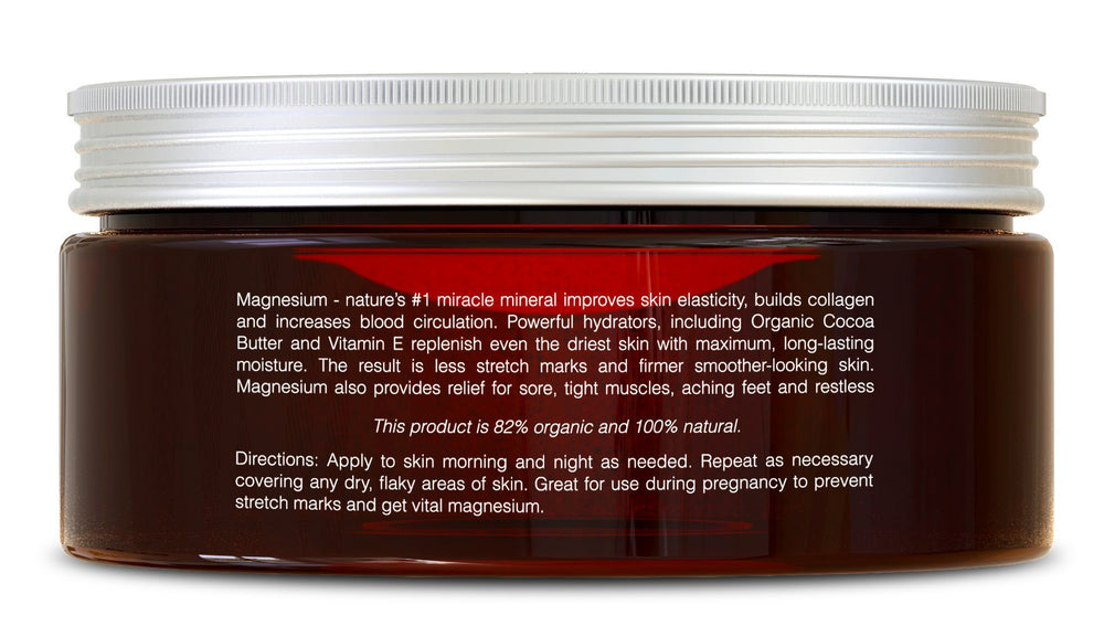 Vitamin E swatch on Seven Minerals magnesium cream emphasizing skin nourishment