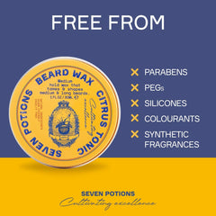 Seven Potions Woodland Harmony scent profile highlighting woodsy notes for daily grooming.