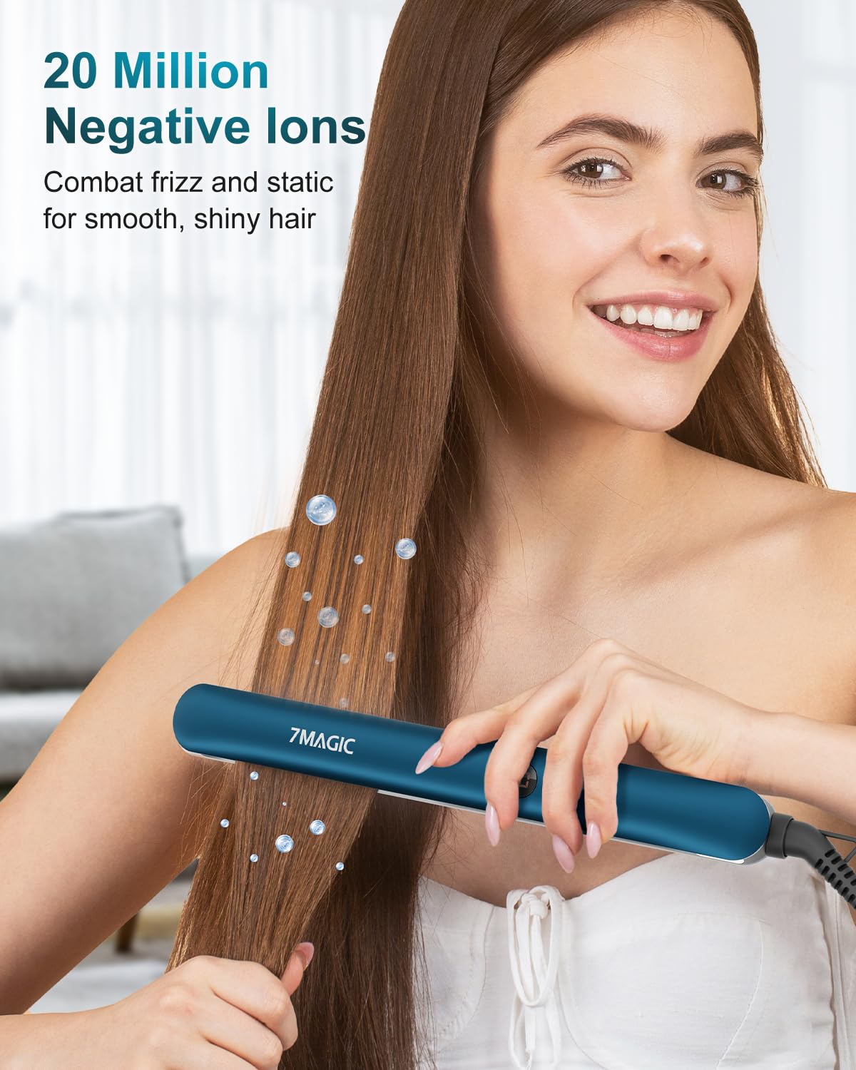 SevenMAGIC 3D floating plates ensure smooth glide across hair