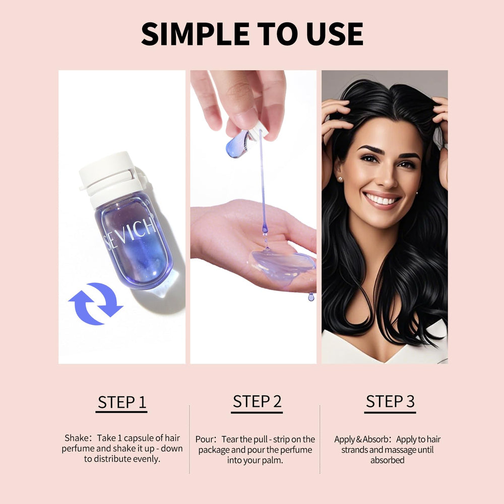 SEVICH formula supports all hair types with lightweight shine.