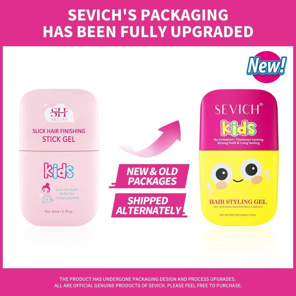 SEVICH Compact 80ml bottle close-up for travel-friendly kids hair gel