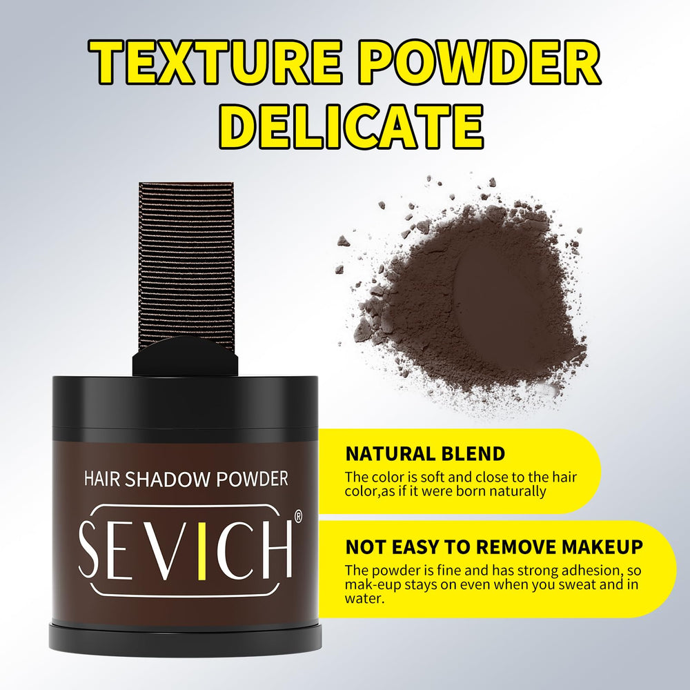 Sevich Hairline Powder built-in mirror provides on-the-go visibility for blending