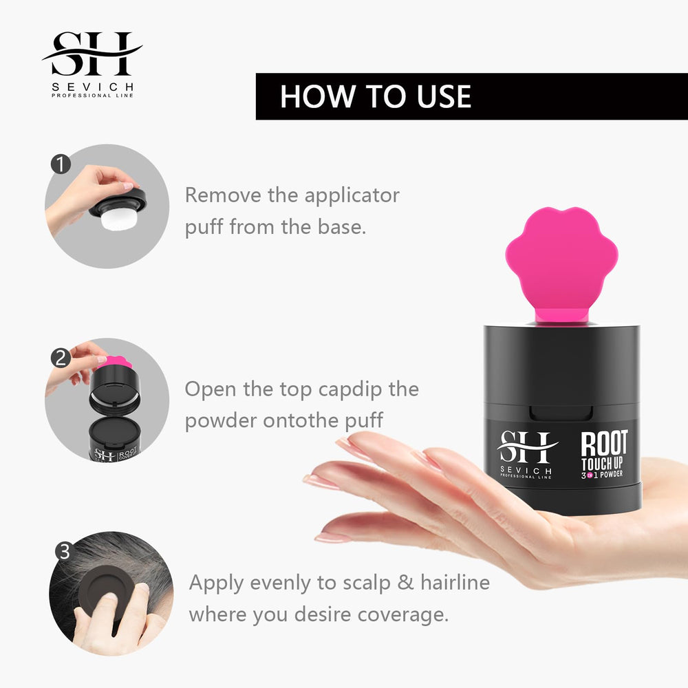 Sevich Hairline Powder color options for natural blends.