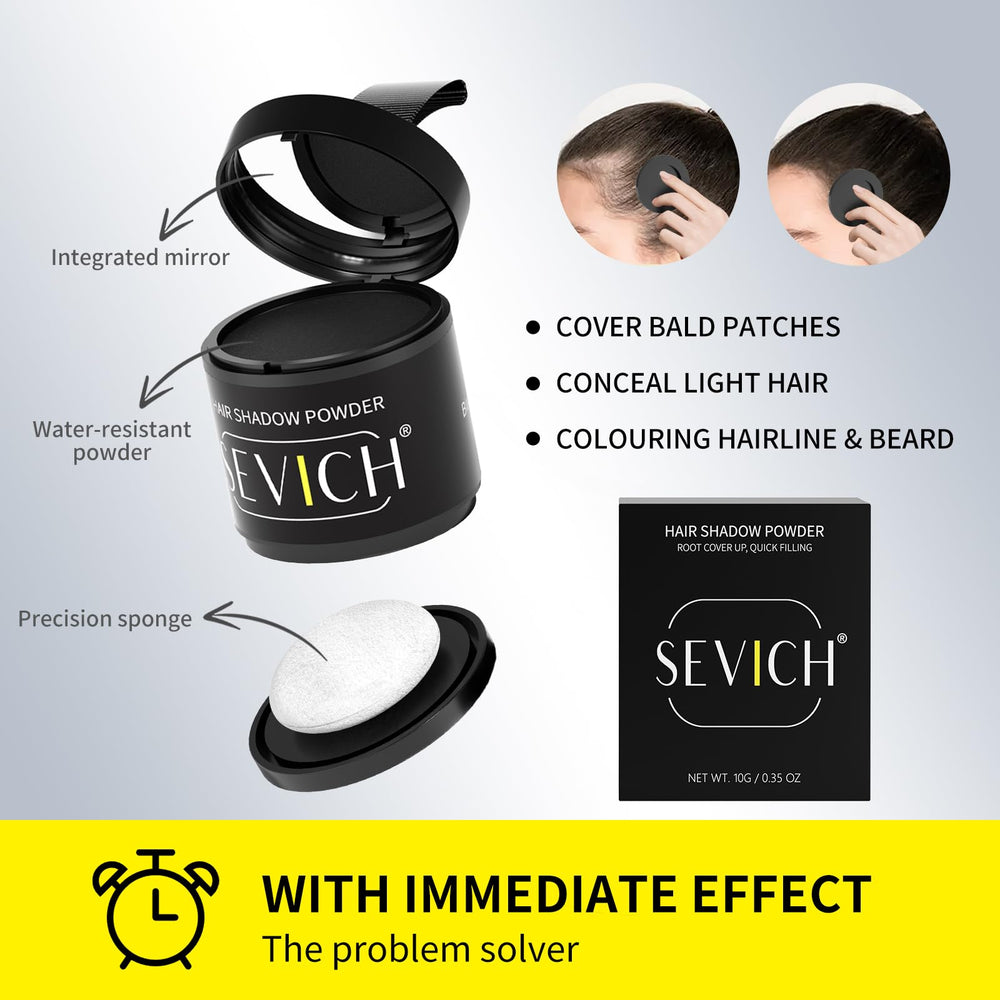 Sevich Hairline Powder light brown shade helps blend roots for subtle enhancement