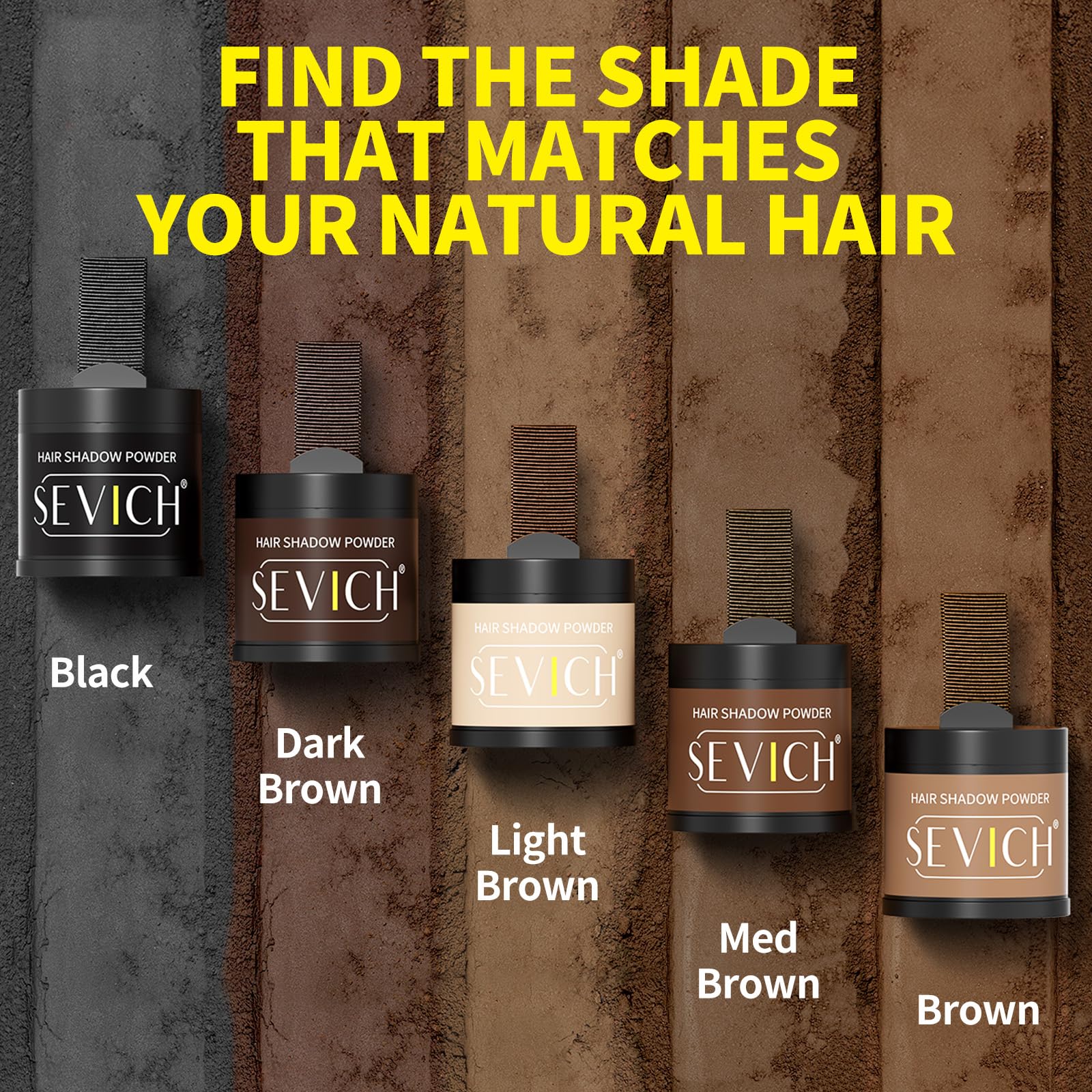 Sevich Hairline Powder travel kit pocket-size highlights portability