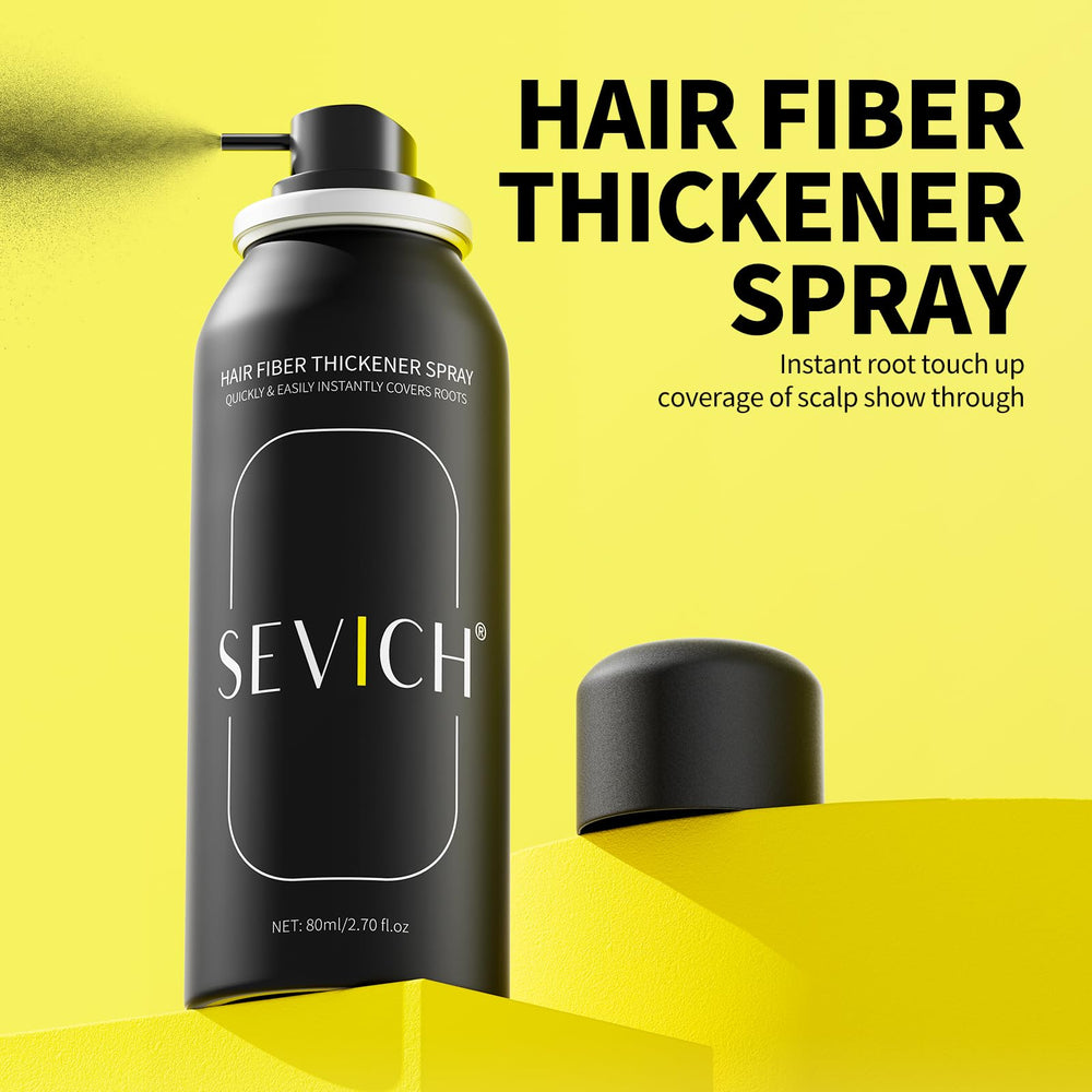 Sevich aerosol de fibras capilares aporta volumen al cabello fino.