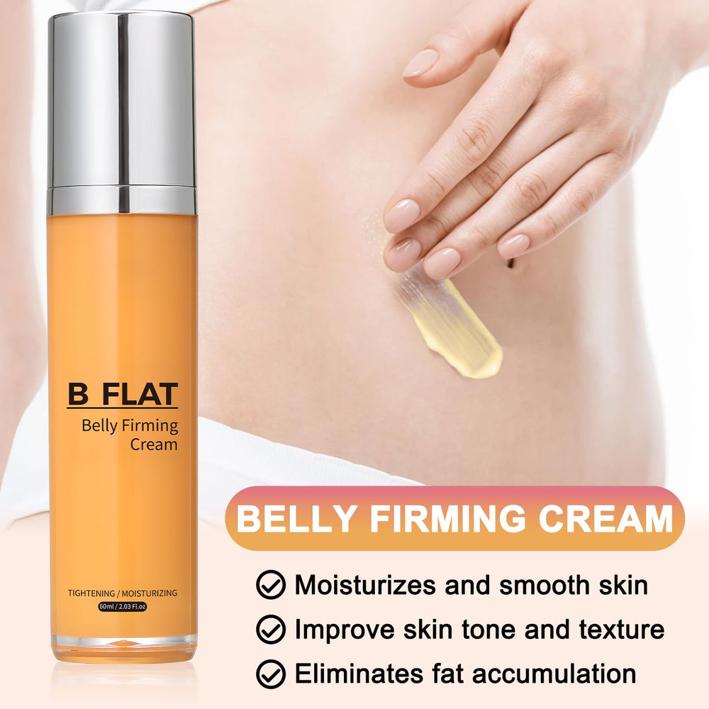 SEWOG B Flat Belly Cream application on thighs shows lifted skin