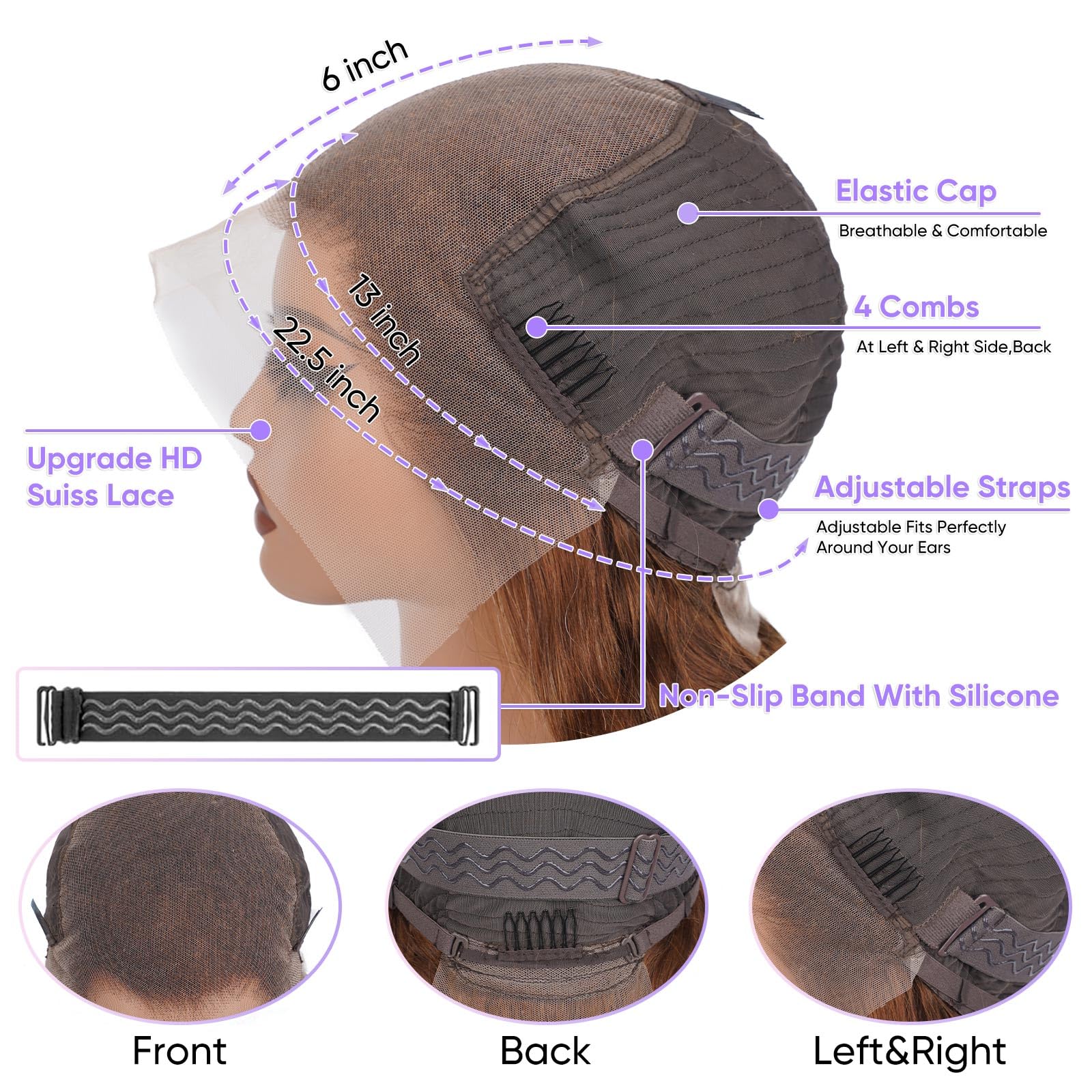 SFTNMEH 12A body wave wig can be dyed and restyled.
