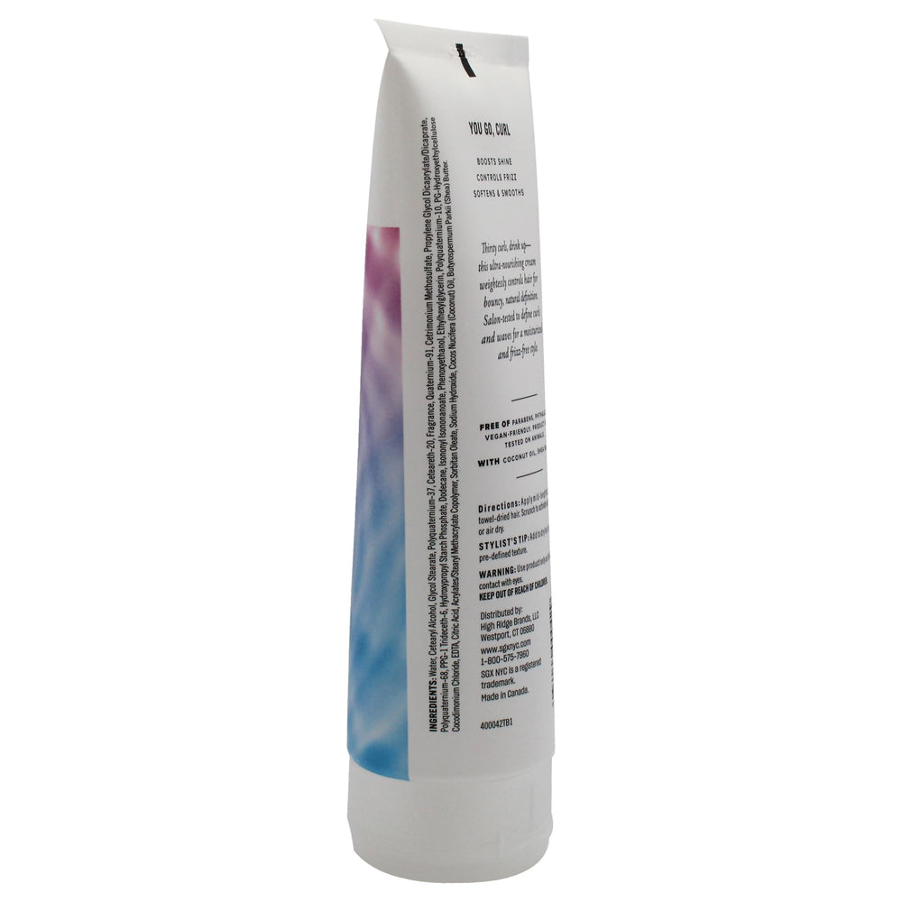 SGX NYC Curl Power Cream defined curls shot demonstrates shape
