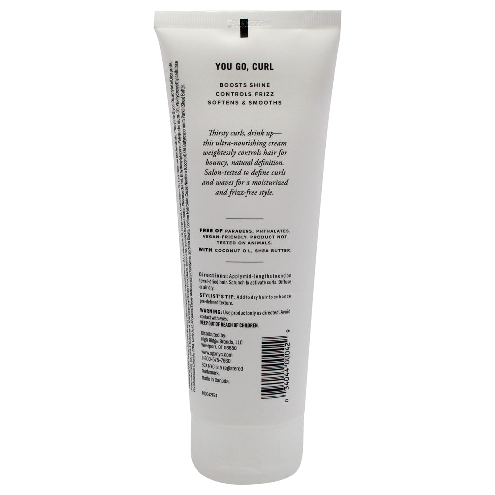 SGX NYC Curl Power Cream packaging box on display