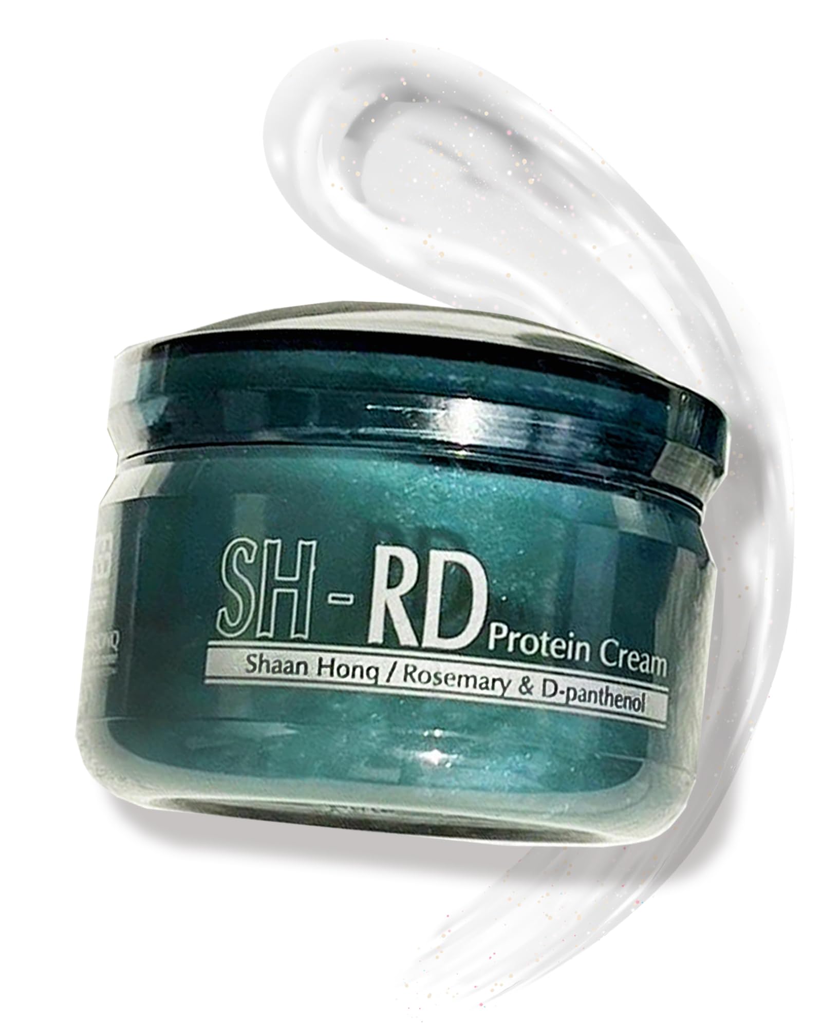 SH-RD Protein Cream bottle showing glossy hydration for dry, damaged hair.
