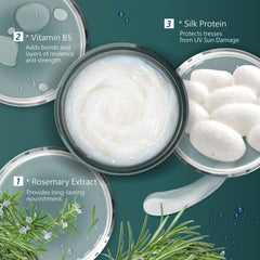 SH-RD Protein Cream dispense action showing easy application for damp hair.