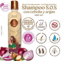 SHAEIO Ritual Botanico Kit 3 onion shampoo bottle highlights cleansing for healthier hair