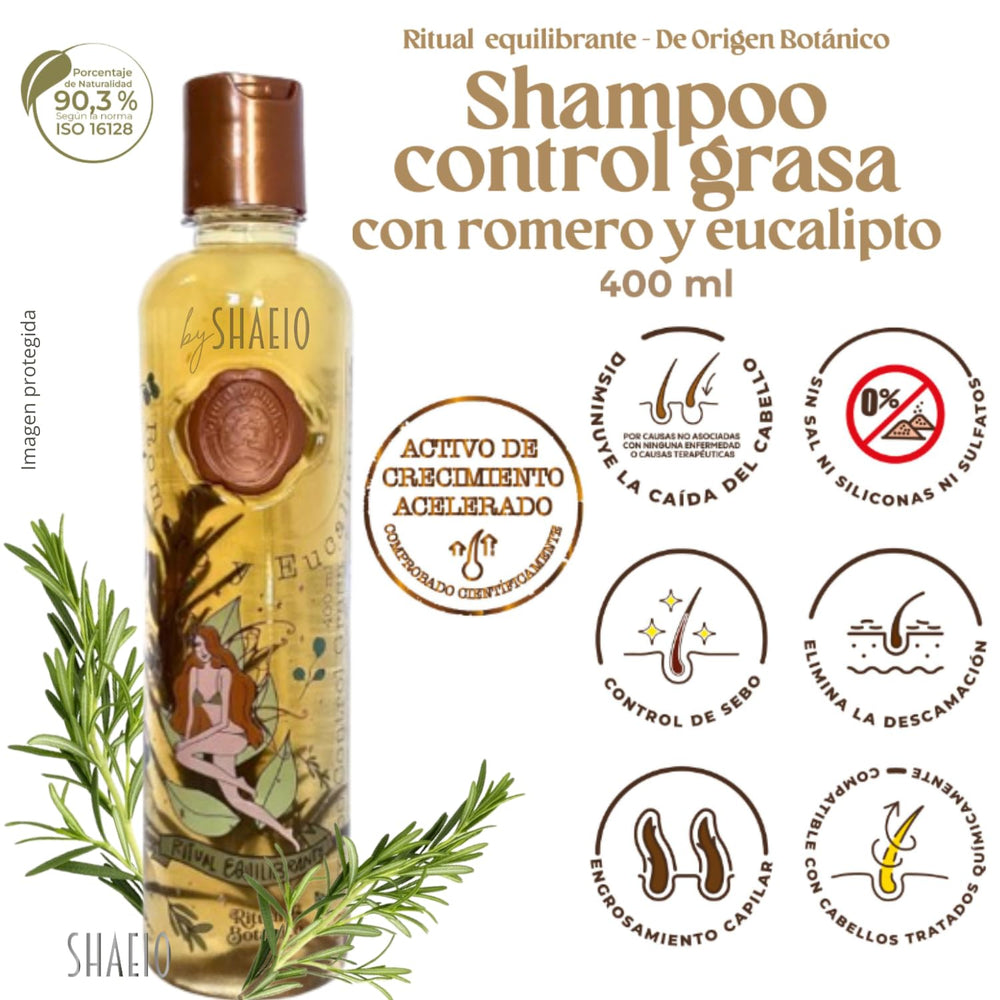 SHAEIO Ritual Botanico Mascarilla Bomba Capilar jar highlights deep repair and frizz control for damaged hair.