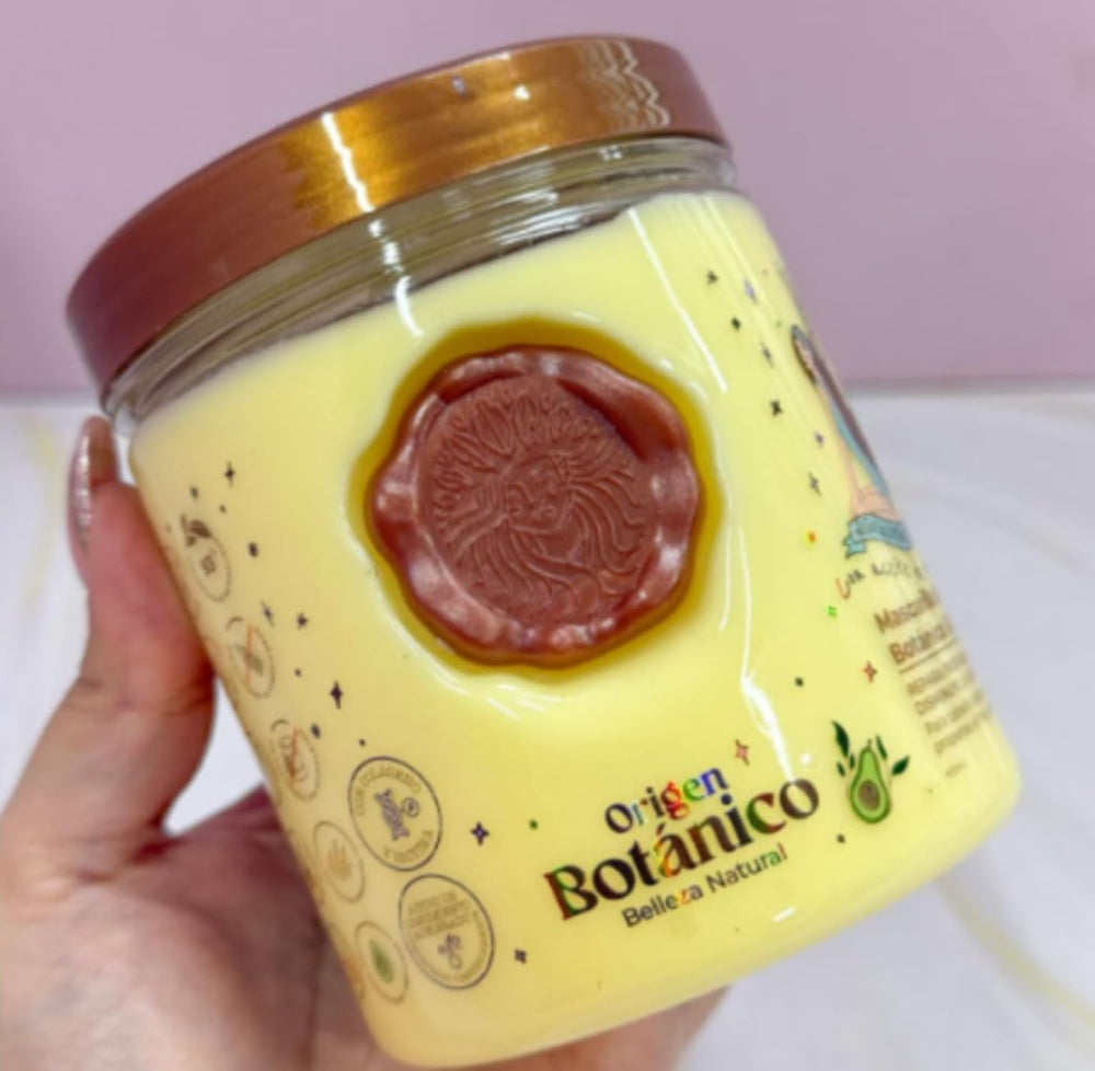 SHAEIO Ritual Botanico mask for color-treated hair in a salon setting.