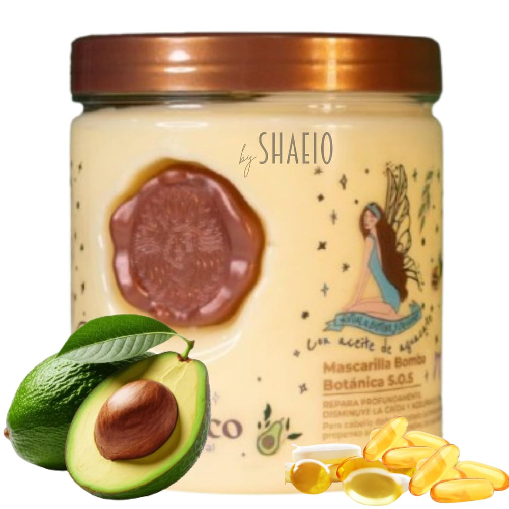 SHAEIO Ritual Botanico mask rejuvenates severely damaged hair with nourishment.
