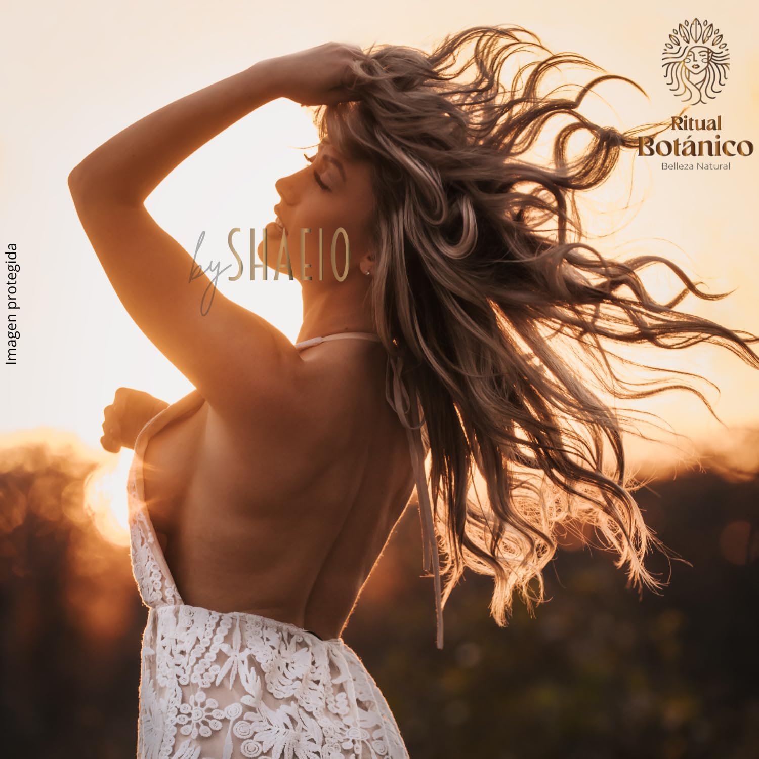 SHAEIO Ritual Botanico packaging close-up emphasizes natural, sulfate-free formula.