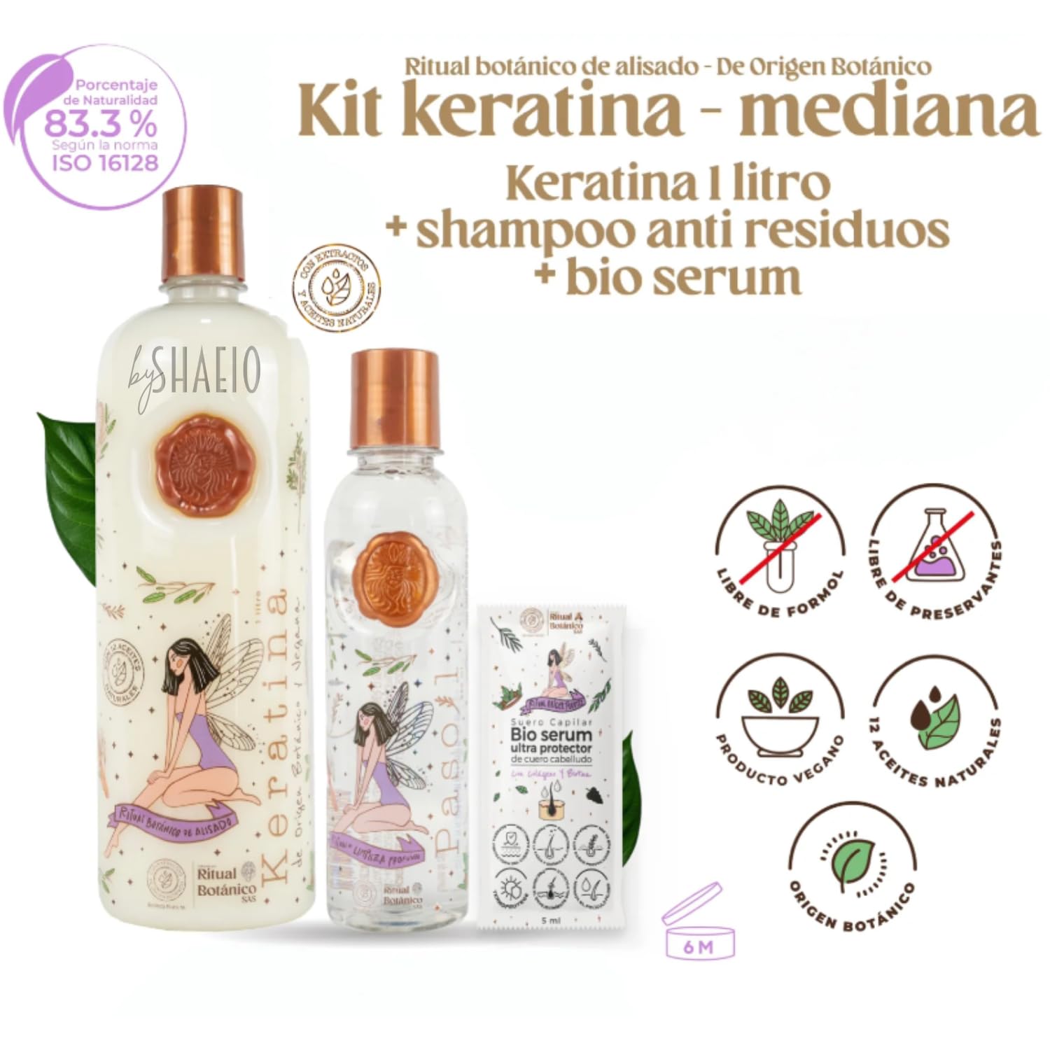SHAEIO Keratin Hair Mask green tea extract nourishes hair vitality