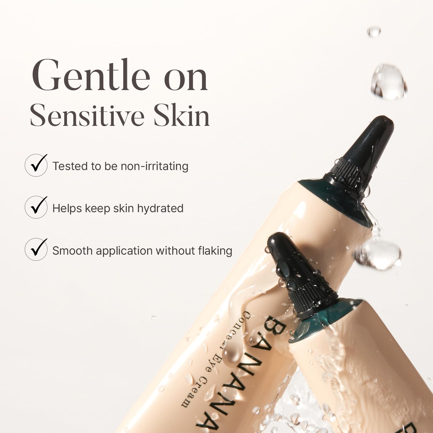 Shaishaishai Banana Conceal Cream pigment swatch reveals subtle coverage for even tone.