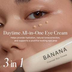 Shaishaishai Banana Conceal Cream tube closeup shows smooth texture and lightweight feel.