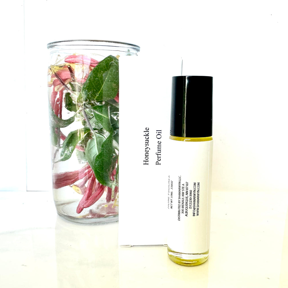 Shamarwyn Honeysuckle Perfume Oil fragrance profile, honeysuckle notes evoke warm garden memories